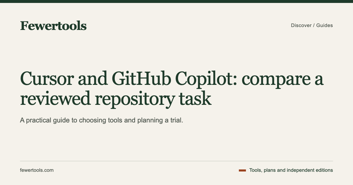 Cursor vs GitHub Copilot: The AI Coding Tool Showdown | fewertools